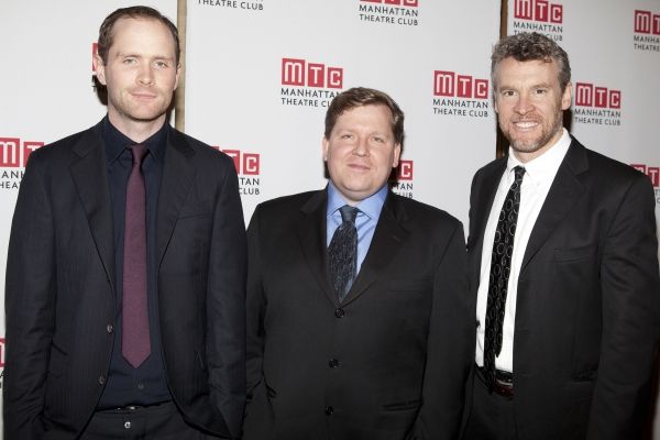 Patrick Carroll, David Lindsay-Abaire and Tate Donovan Photo