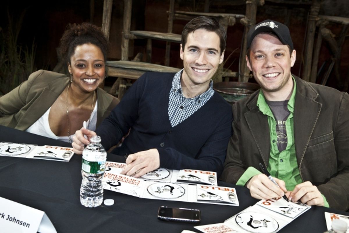 Asmeret Ghebremichael, Clark Johnson and Benjamin Schrader at 