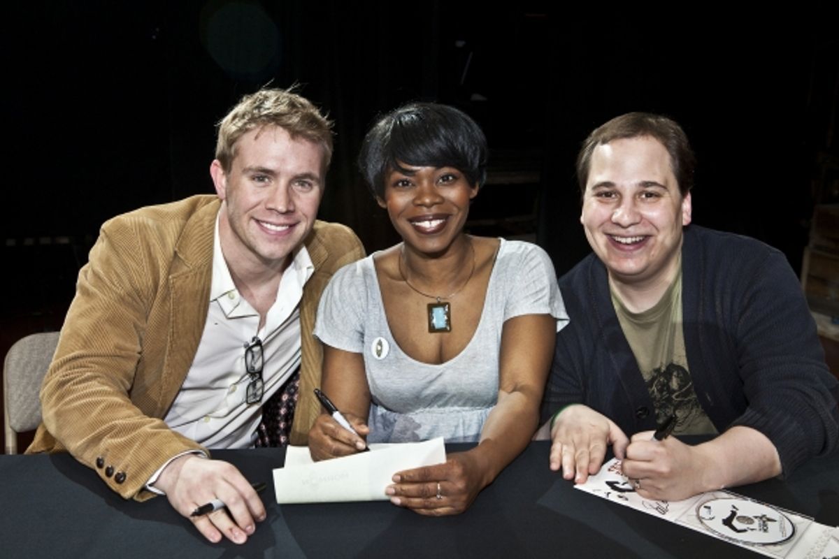 Brian Sears, Valisia LeKae and Jared Gertner at 
