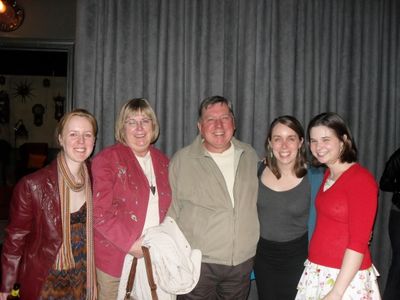 Marisa Wegrzyn with her parents Cathy and Bob and Asst. Director Emmi Hilger and Cath Photo