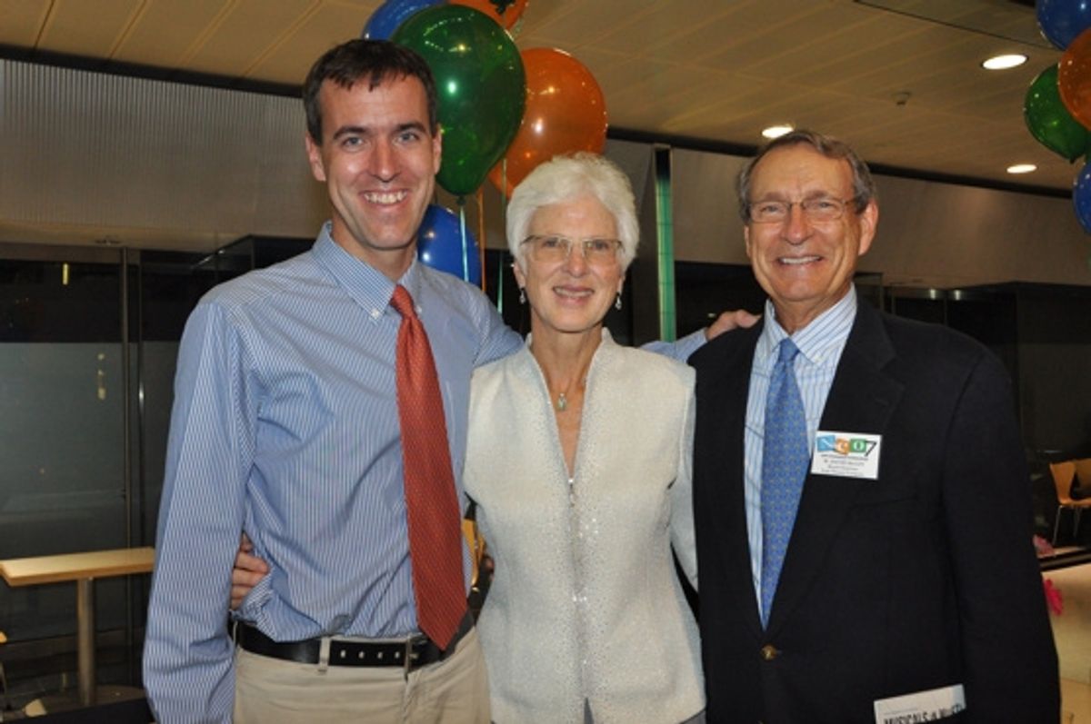 W. David McCoy with his wife Millie and his son at 
