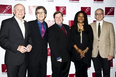 Terrence McNally, New Dramatists artistic director Todd London, David Lindsay Abaire, Photo