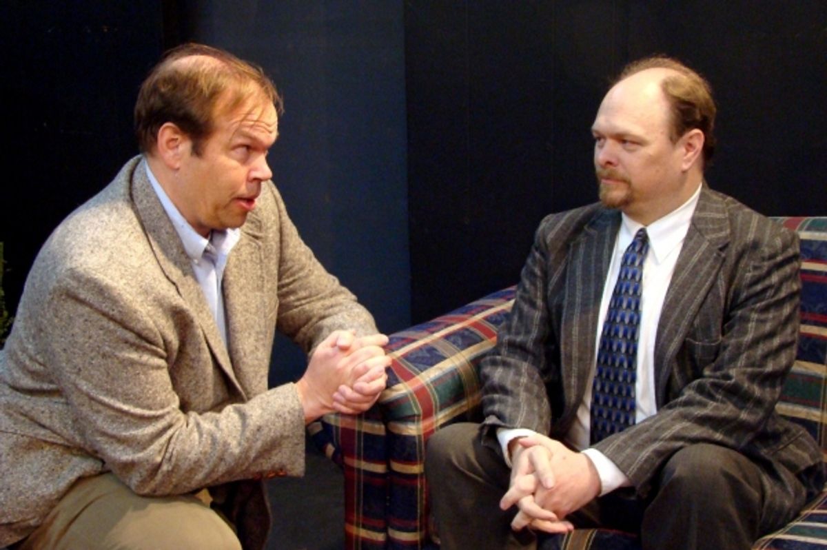 L-R: Steve Seaholm as Oscar Madison and Randy Diamon as Felix Unger at 