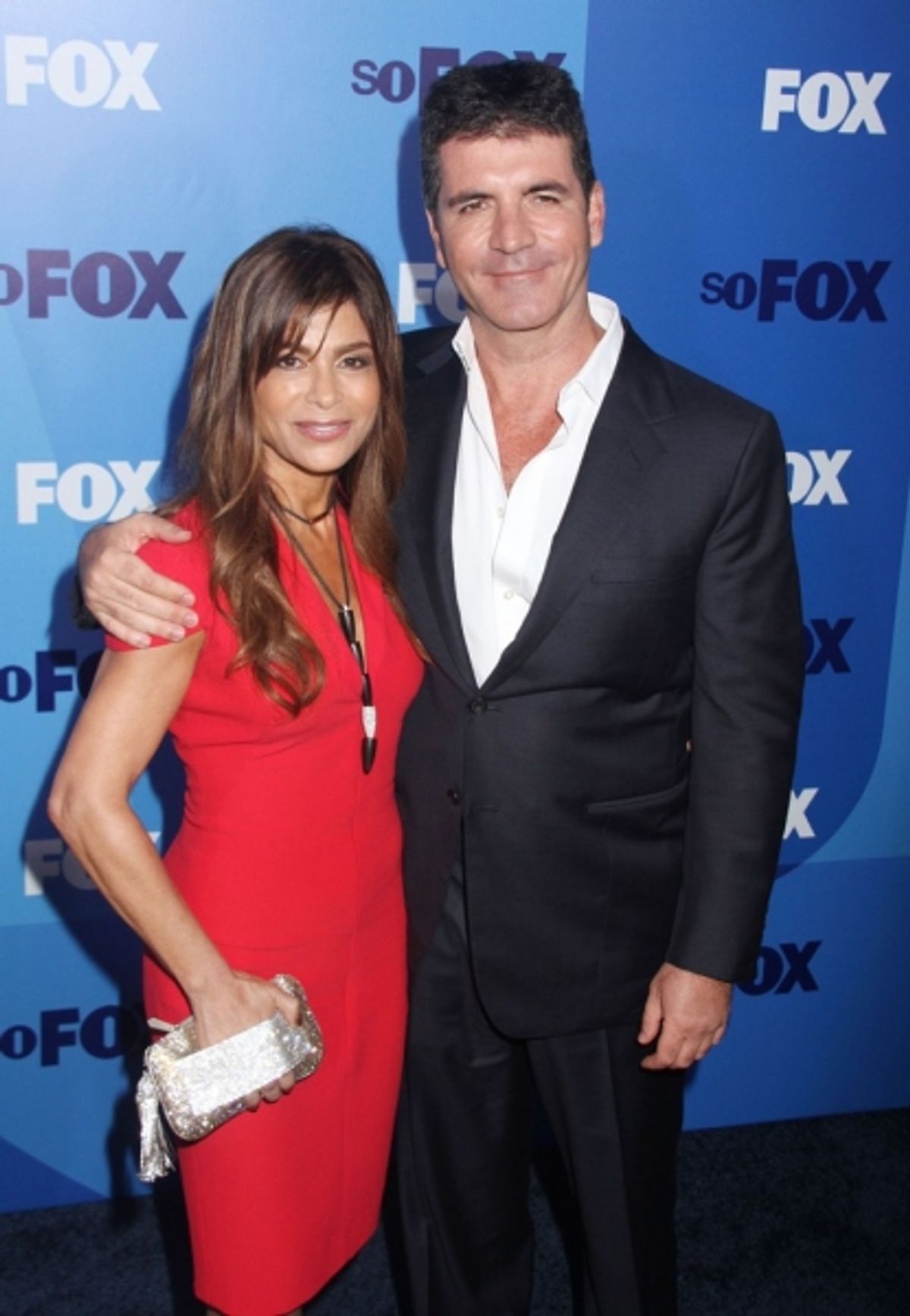 Paula Abdul and Simon Cowell at 