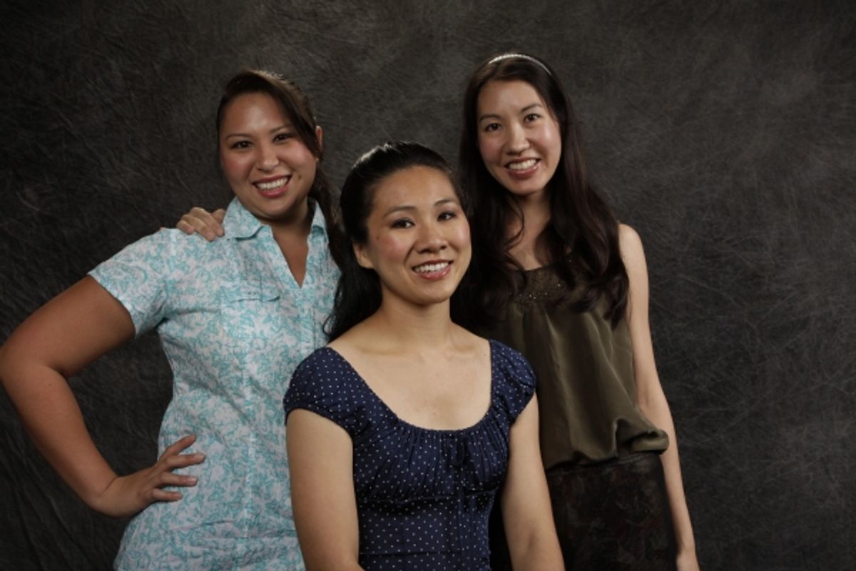 Jessica Yuki Leolana Ka`uhane, Diana Wan and Lacey Perrine at 