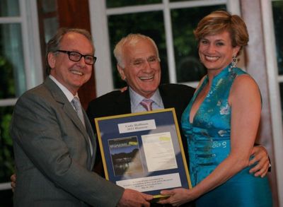 Jonathan Hilton, Dick Latessa, 2011 Honoree Cady Huffman Photo