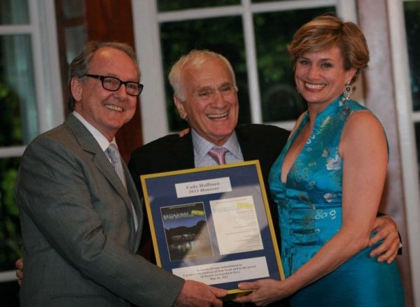 Jonathan Hilton, Dick Latessa, 2011 Honoree Cady Huffman Photo