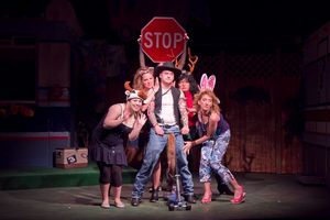 Abigail Nissenbaum as Pickles, Beth Harvison as Lin, Elyse Jasensky as Betty, and Rob Photo