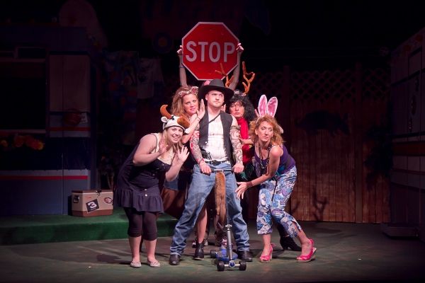 Abigail Nissenbaum as Pickles, Beth Harvison as Lin, Elyse Jasensky as Betty, and Rob Photo