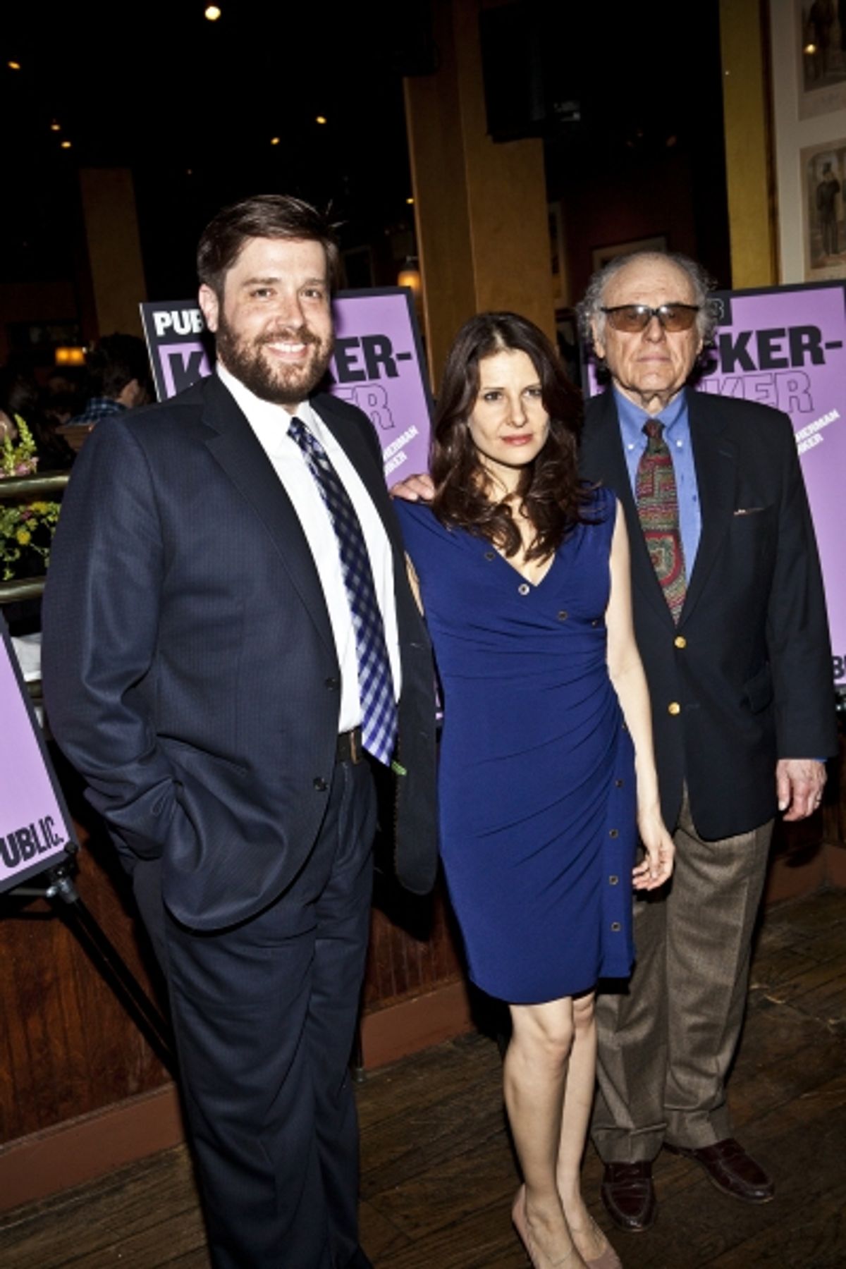 Zak Orth, Mia Barron and Bob Dishy at 