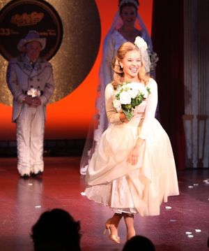 Savannah Wise during the Opening Night Curtain Call for 'Lucky Guy' at the Little Shu Photo
