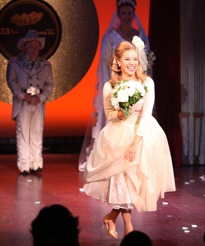 Savannah Wise during the Opening Night Curtain Call for 'Lucky Guy' at the Little Shu Photo