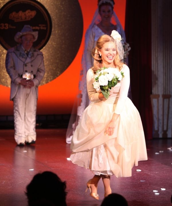 Savannah Wise during the Opening Night Curtain Call for 'Lucky Guy' at the Little Shu Photo
