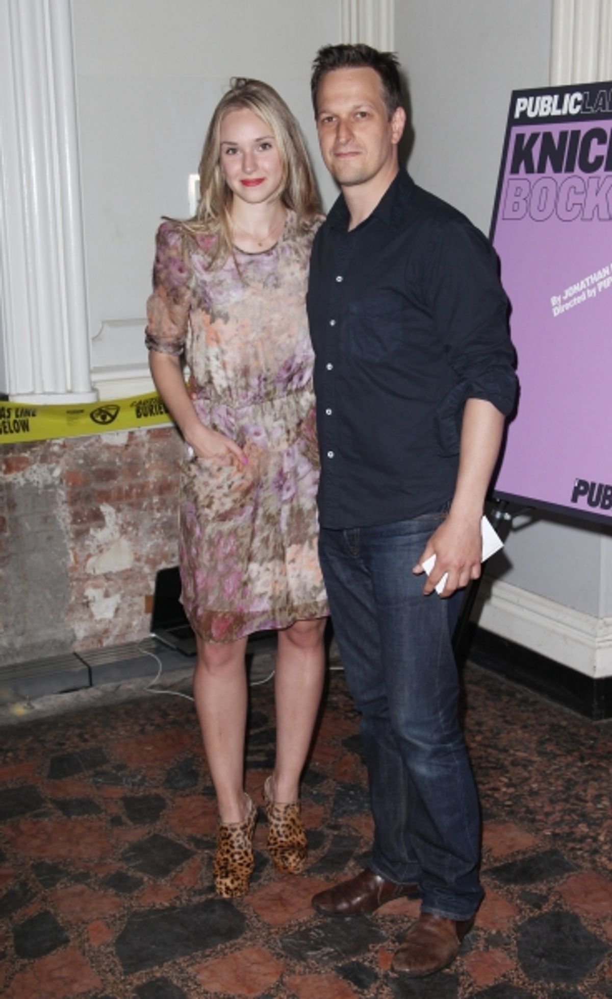 Sophie Flack & Josh Charles attending the Opening Night Public LAB Production of 'KnickerBocker' at the Public Theater in New York City.  at 