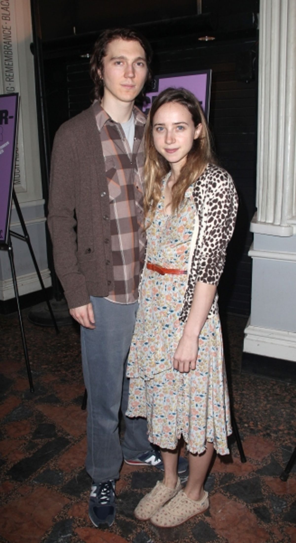 Paul Dano & Zoe Kazan attending the Opening Night Public LAB Production of 'KnickerBocker' at the Public Theater in New York City.  at 