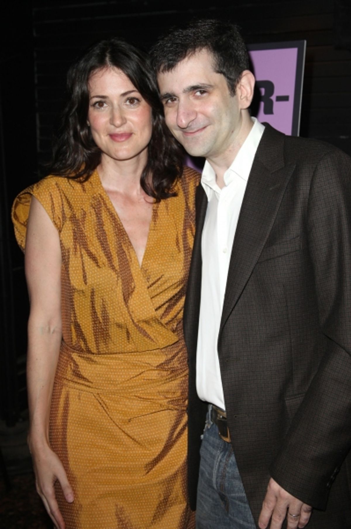 Jonathan Marc Sherman & wife attending the Opening Night Public LAB Production of 'KnickerBocker' at the Public Theater in New York City.  at 