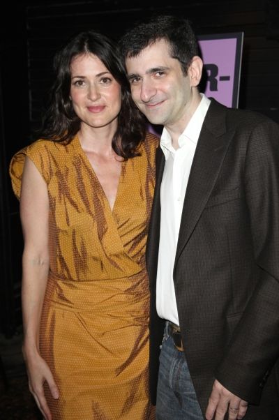 Jonathan Marc Sherman & wife attending the Opening Night Public LAB Production of 'Kn Photo