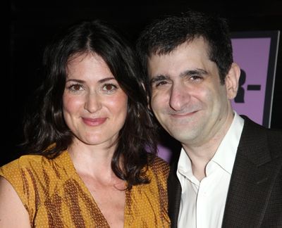 Jonathan Marc Sherman & wife attending the Opening Night Public LAB Production of 'Kn Photo