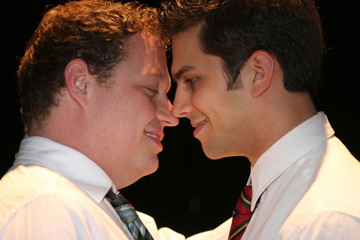 Mike Dowdy as Peter and Jacob Golliher as Jason at 