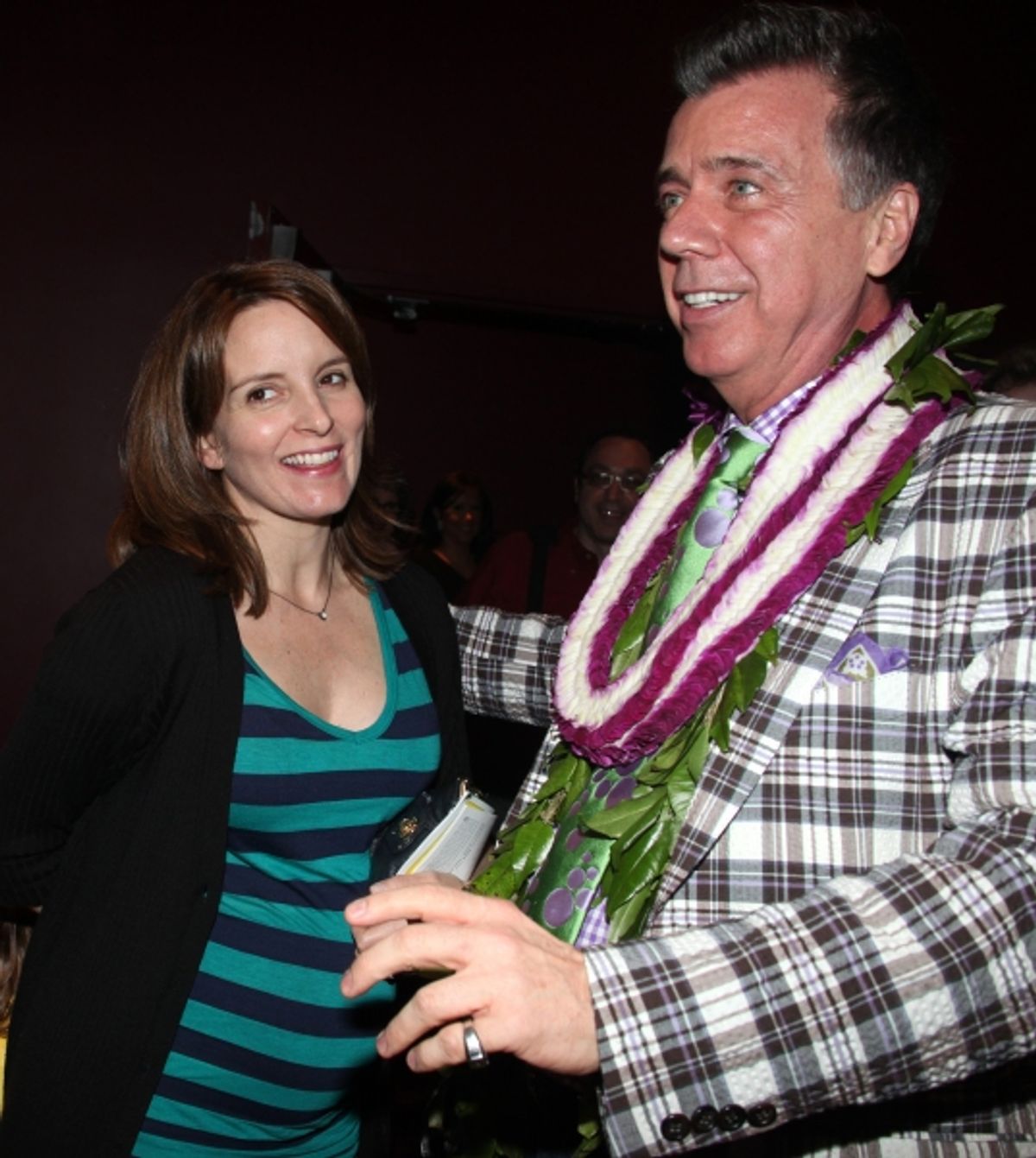 Tina Fey & Willard Beckham attending the Opening Night After Party for 'Lucky Guy' at Planet Hollywood in New York City.  at 