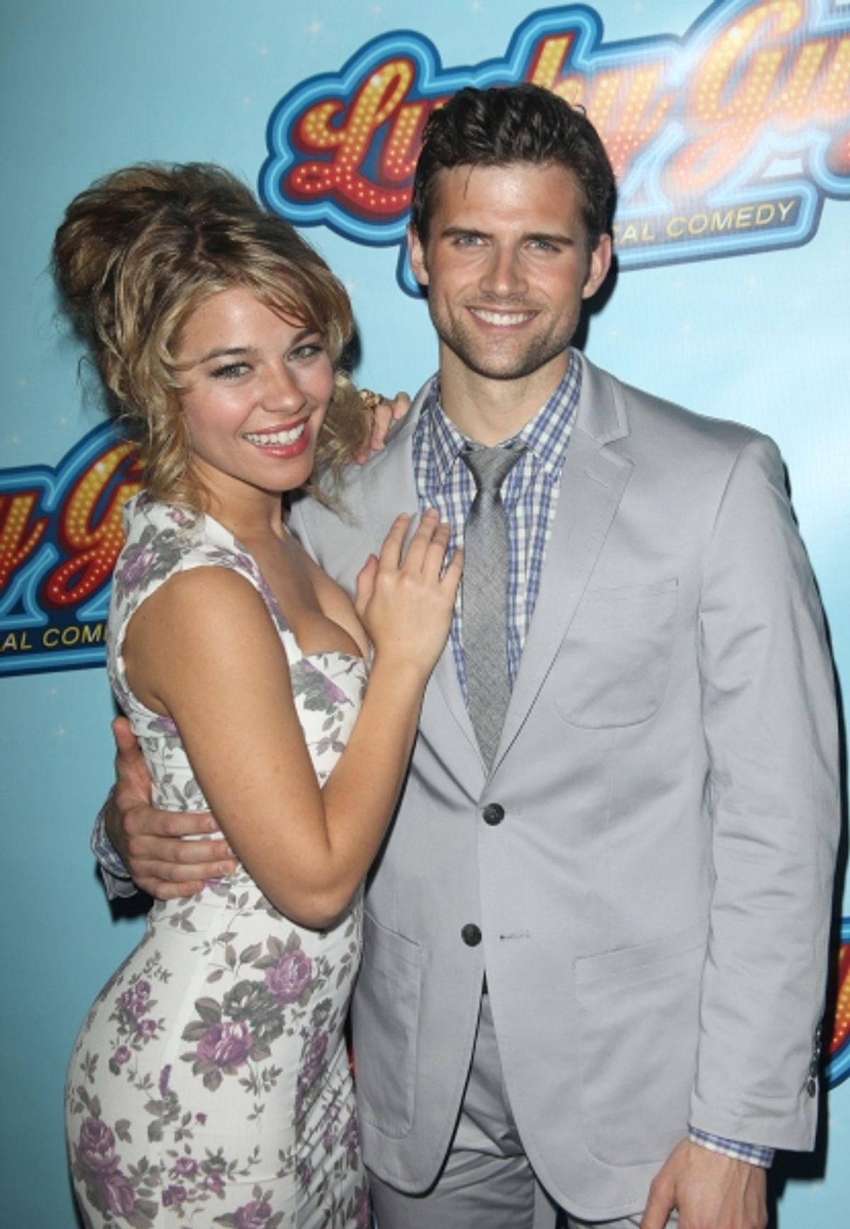 Savannah Wise & Kyle Dean Massey attending the Opening Night After Party for 'Lucky Guy' at Planet Hollywood in New York City.  at 