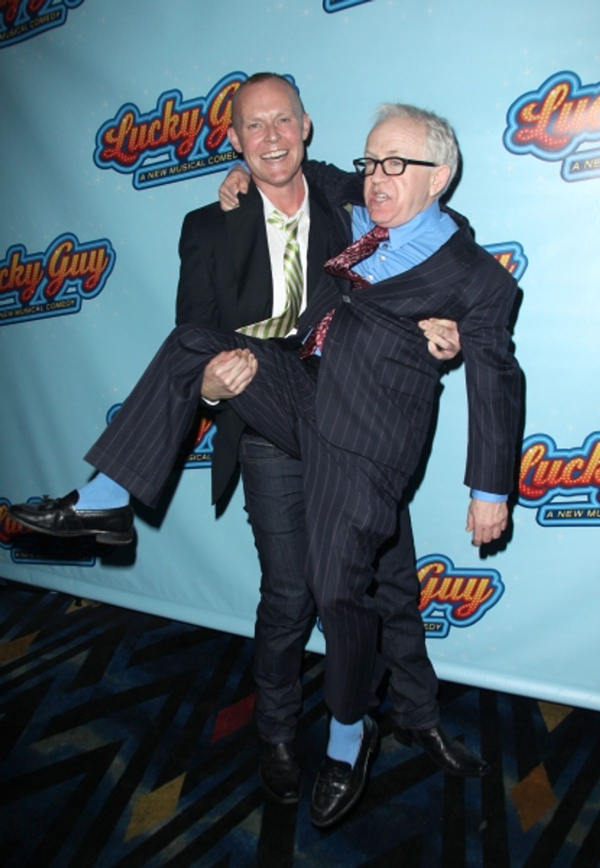 Varla Jean Merman & Leslie Jordan attending the Opening Night After Party for 'Lucky Guy' at Planet Hollywood in New York City.  at 