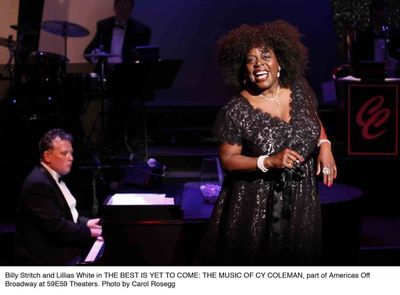 Billy Stritch and Lilias White in The Best Is Yet to Come: The Music of Cy Coleman  Photo