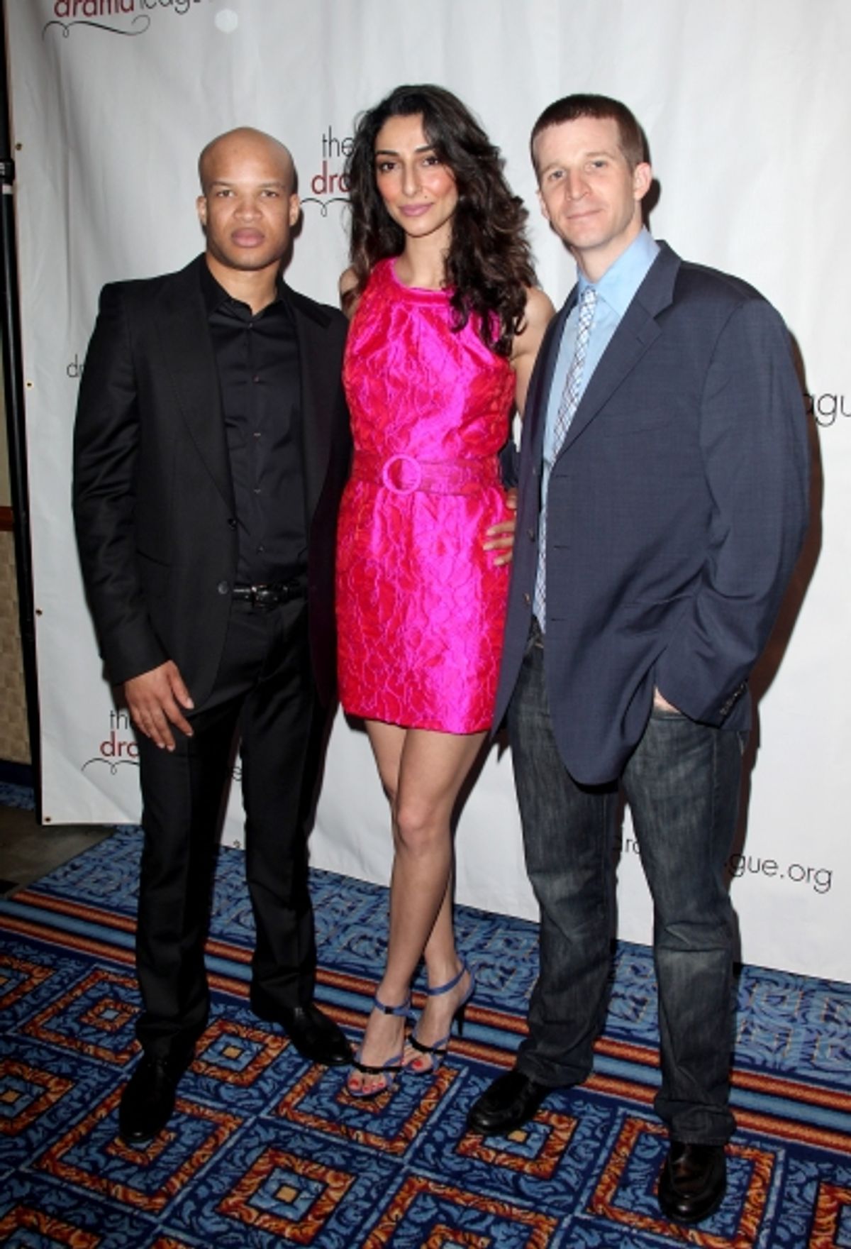 Glenn Davis, Necar Zadegan & Brad Fleischer attending the 77th Annual Drama League Awards at the Mariott Marquis Hotel in New York City. Ã‚Â© Walter McBride / WM Photography / Retna Ltd. at 