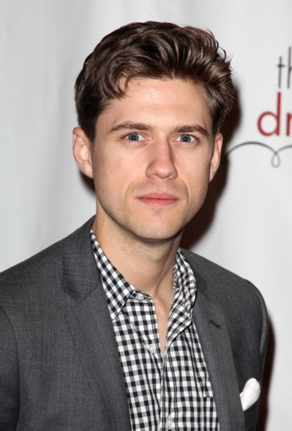Aaron Tveit attending the 77th Annual Drama League Awards at the Mariott Marquis Hotel in New York City. Ã‚Â© Walter McBride / WM Photography / Retna Ltd. at 