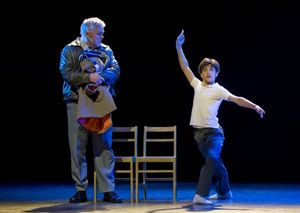 Giuseppe Bausilio as Billy and Rich Hebert as Dad Photo