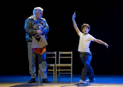 Giuseppe Bausilio as Billy and Rich Hebert as Dad Photo