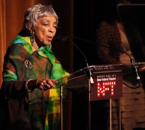 Ruby Dee attending the Woodie King Jr's NFT New Federal Theatre 40th Reunion Gala Benefit Awards Presentation in New York City. @ BroadwayWorld Ruby Dee attending the Woodie King Jr's NFT New Federal Theatre 40th Reunion Gala Ben Photo