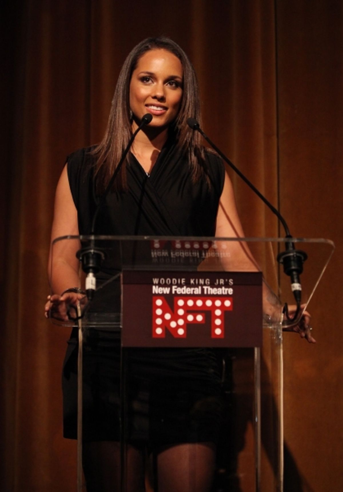 Alicia Keys attending the Woodie King Jr's NFT New Federal Theatre 40th Reunion Gala Benefit Awards Presentation in New York City. at 