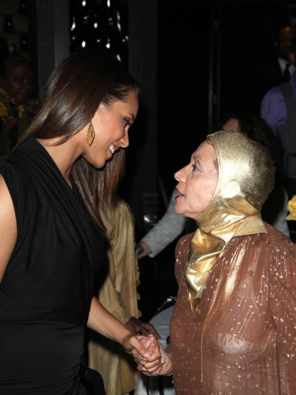 Alicia Keys & Carla Pinza attending the Woodie King Jr's NFT New Federal Theatre 40th Photo