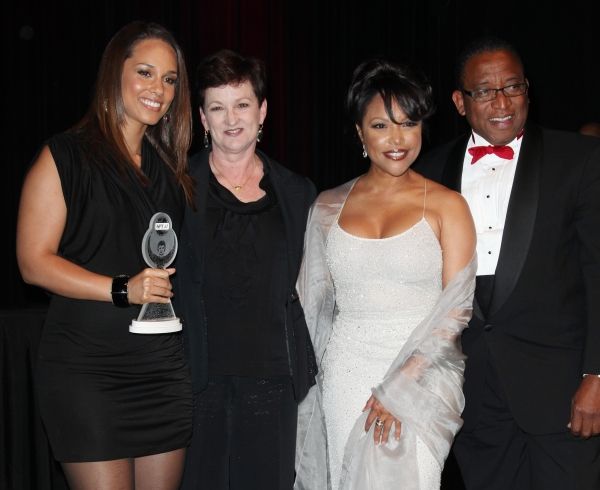 Terria Joseph & daughter Alicia Keys with Lynn Whitfield & Randall Pinkston attending Photo