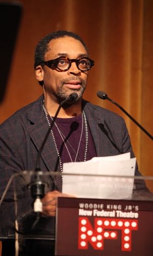 Spike Lee attending the Woodie King Jr's NFT New Federal Theatre 40th Reunion Gala Benefit Awards Presentation in New York City. @ BroadwayWorld Spike Lee attending the Woodie King Jr's NFT New Federal Theatre 40th Reunion Gala Be Photo