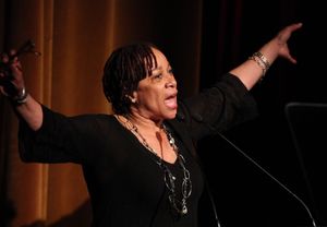 S. Epatha Merkerson attending the Woodie King Jr's NFT New Federal Theatre 40th Reunion Gala Benefit Awards Presentation in New York City. @ BroadwayWorld S. Epatha Merkerson attending the Woodie King Jr's NFT New Federal Theatre 40th Reuni Photo