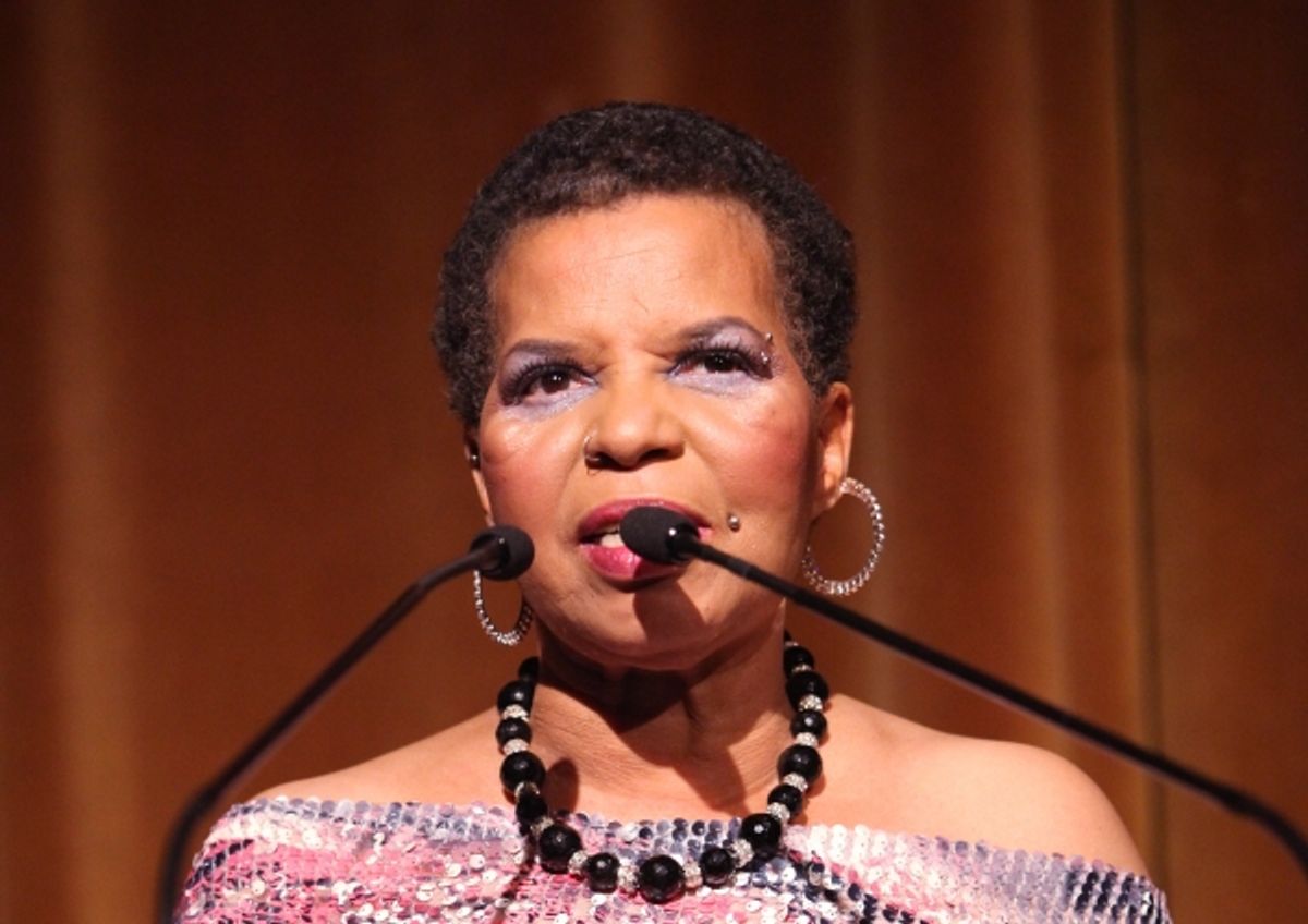Ntozake Shange attending the Woodie King Jr's NFT New Federal Theatre 40th Reunion Gala Benefit Awards Presentation in New York City. at 