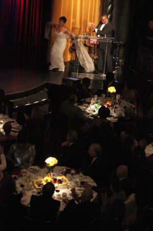 Lynn Whitfield & Randall Pinkston during the Woodie King Jr's NFT New Federal Theatre 40th Reunion Gala Benefit Awards Presentation in New York City. @ BroadwayWorld Lynn Whitfield & Randall Pinkston during the Woodie King Jr's NFT New Federal Theatre Photo
