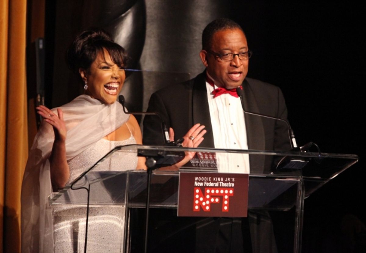 Lynn Whitfield & Randall Pinkston attending the Woodie King Jr's NFT New Federal Theatre 40th Reunion Gala Benefit Awards Presentation in New York City. at 