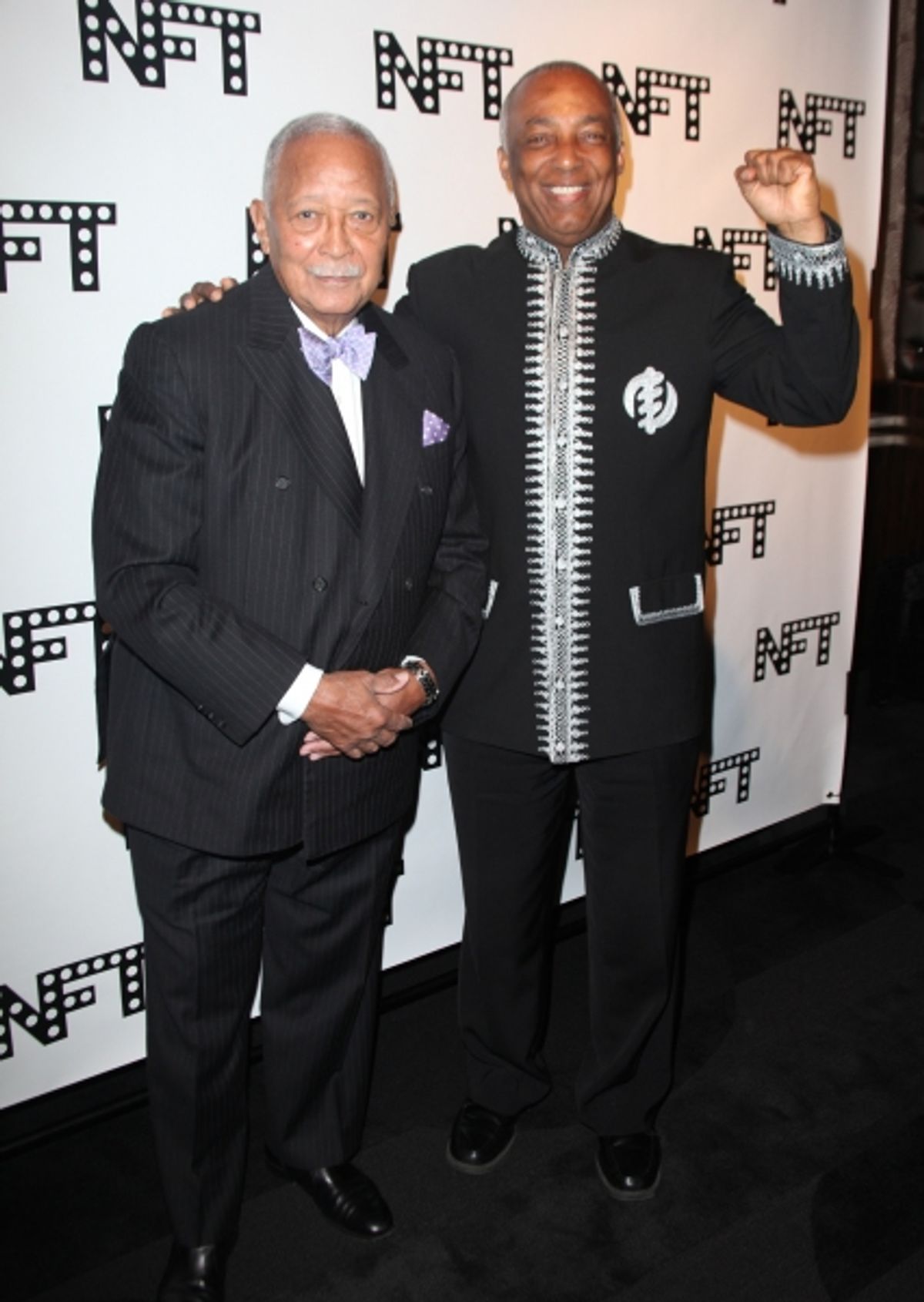 David Dinkins & Charles Barron attending the Woodie King Jr's NFT New Federal Theatre 40th Reunion Gala Benefit in New York City. at 