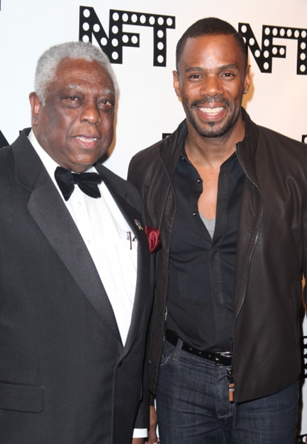 Woodie King Jr. & Colman Domingo attending the Woodie King Jr's NFT New Federal Theatre 40th Reunion Gala Benefit in New York City. at 