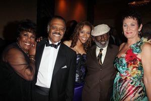 Starletta DuPois, Ted Lange, Chrystee Pharris, Garrett Morris & Guest attending the Woodie King Jr's NFT New Federal Theatre 40th Reunion Gala Benefit in New York City. @ BroadwayWorld Starletta DuPois, Ted Lange, Chrystee Pharris, Garrett Morris & Guest attending the W Photo