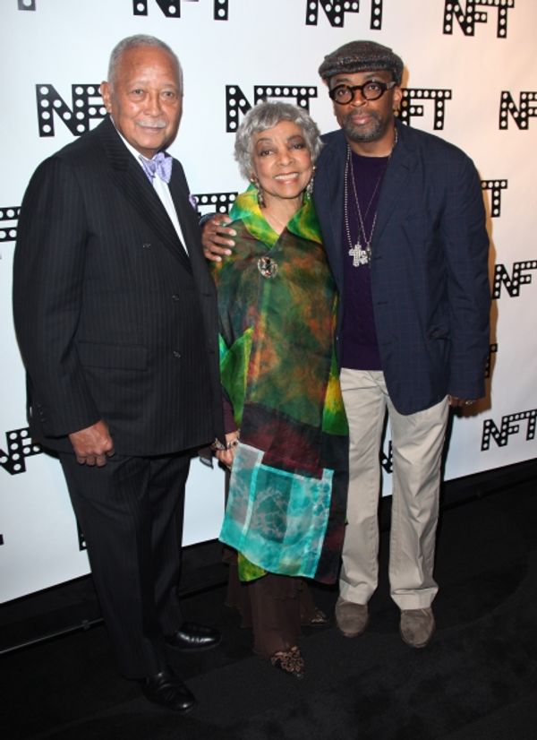 David Dinkins, Ruby Dee & Spike Lee attending the Woodie King Jr's NFT New Federal Th Photo
