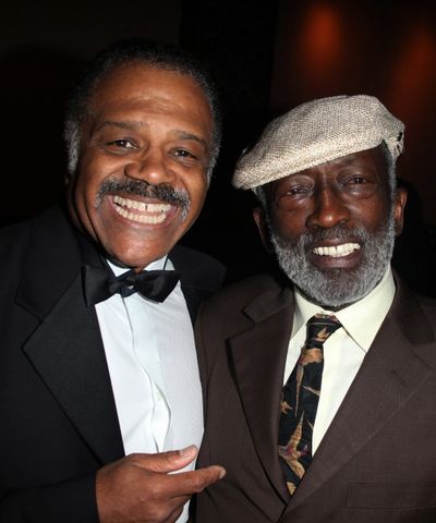 Ted Lange & Garrett Morris attending the Woodie King Jr's NFT New Federal Theatre 40t Photo