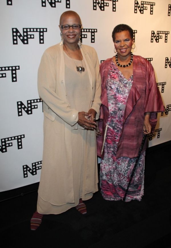 Terrie Williams & Ntozake Shange attending the Woodie King Jr's NFT New Federal Theat Photo
