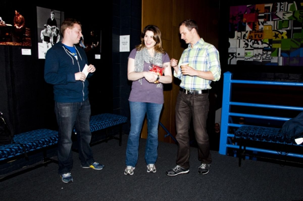 Heidi Blickenstaff & Jeff Bowen with a Fan at 