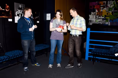 Heidi Blickenstaff & Jeff Bowen with a Fan Photo