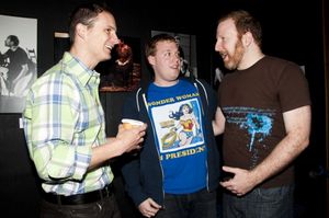 Jeff Bowen & Hunter Bell with a Fan @ BroadwayWorld Jeff Bowen & Hunter Bell with a Fan Photo