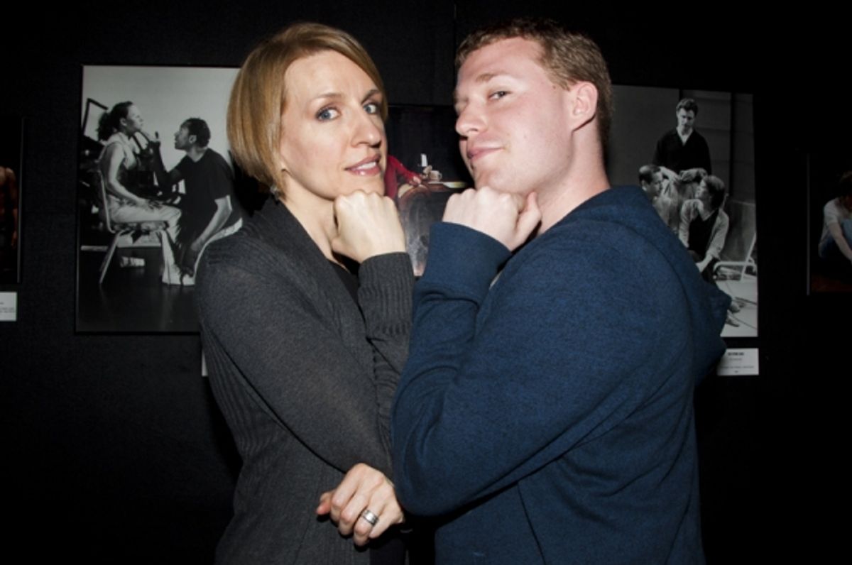 Susan Blackwell & fan at 